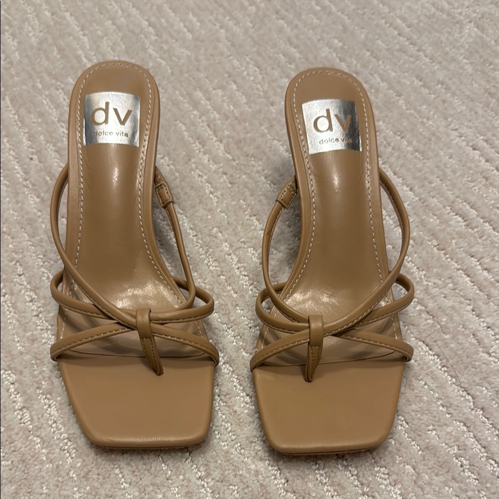 Dolce Vita Tan Strappy Heels
